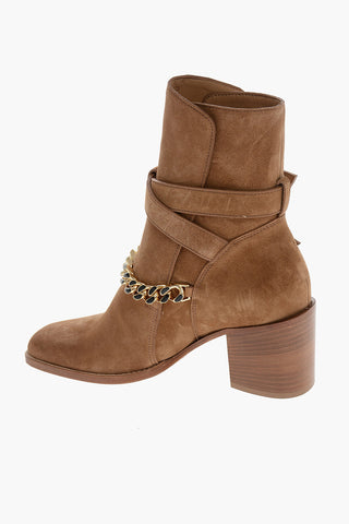 Stivaletti Texani JODHPUR in Suede 8cm