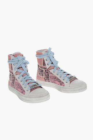 Sneakers Alte BANDANA con Motivo Paisley