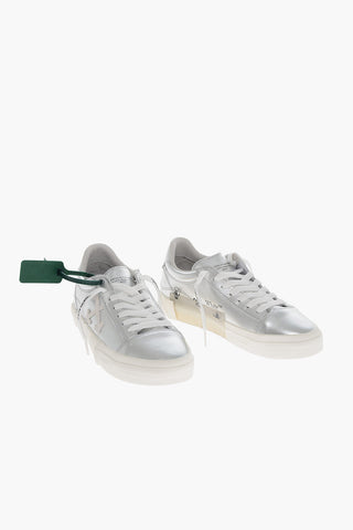Lace-up THAT Lamè Leather Sneakers