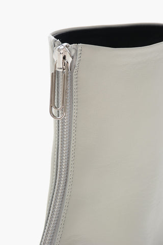 Stivaletti WEDGE in Pelle con Zip Posteriore 9cm