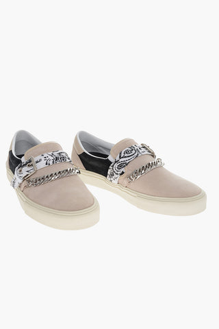 Sneakers Slip On BANDANA CHAIN in Suede
