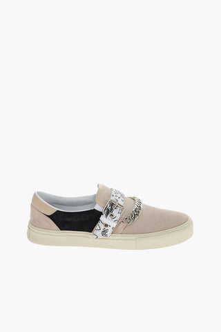 Sneakers Slip On BANDANA CHAIN in Suede