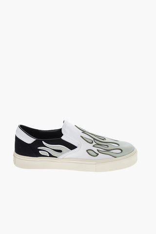 Leather Patch FLAME Slim On Sneakers