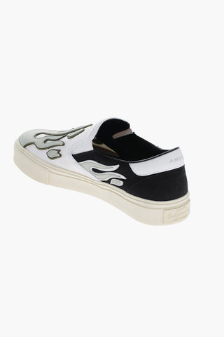 Leather Patch FLAME Slim On Sneakers