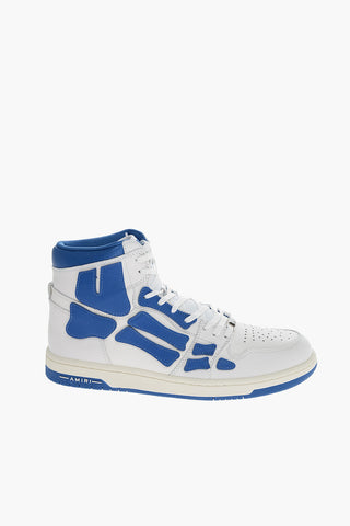 High-top SKEL TOP Leather Sneakers with Patches