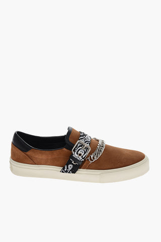 Sneakers Slip On BANDANA CHAIN in Suede