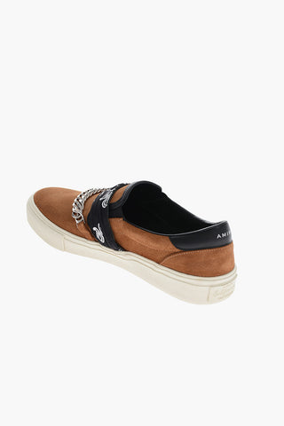 Sneakers Slip On BANDANA CHAIN in Suede