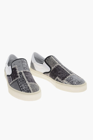 Paisley Patterned BANDANA Slip On Sneakers