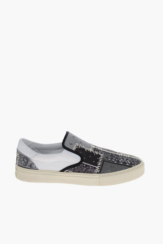 Paisley Patterned BANDANA Slip On Sneakers