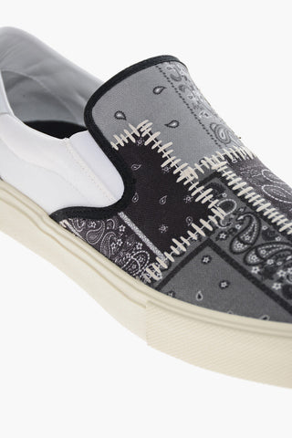 Paisley Patterned BANDANA Slip On Sneakers