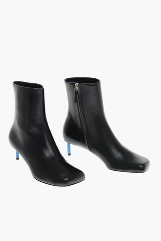 Stivaletti in Pelle ALLEN con Zip Interna 4cm