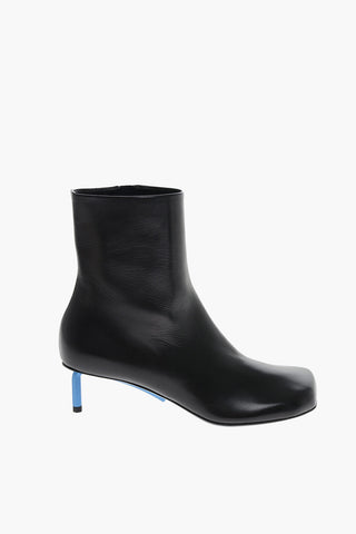 Stivaletti in Pelle ALLEN con Zip Interna 4cm
