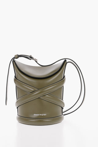 Bucket Bag CURVE SMALL in Pelle con Tracolla Regolabile
