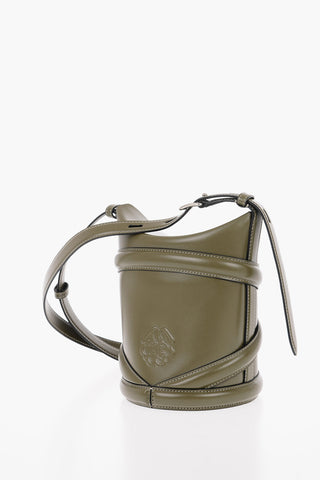 Bucket Bag CURVE SMALL in Pelle con Tracolla Regolabile