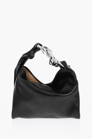 Leather SMALL CHAIN Shoulder Bag with Magnet Closure