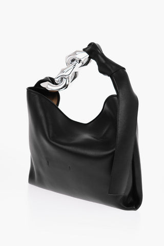 Leather SMALL CHAIN Shoulder Bag with Magnet Closure