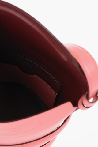 Leather CURVE SMALL Bucket Bag with Adjustable Shoulder Strap