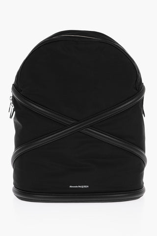 Nylon ROPE Backpack with Leather Details