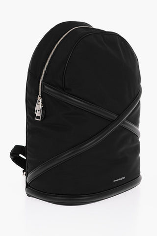 Nylon ROPE Backpack with Leather Details