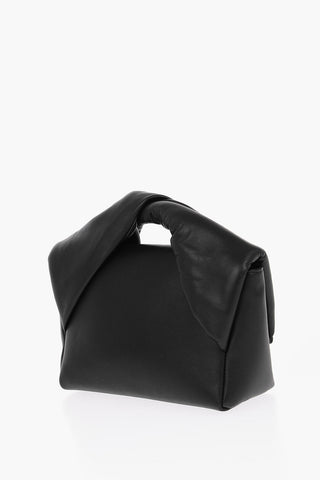 Borsa a Spalla TWISTER in Nappa con Tracolla a Catena Dorata