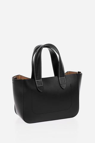 Leather MINI CHAIN Tote Bag with Adjustable Shoulder Strap