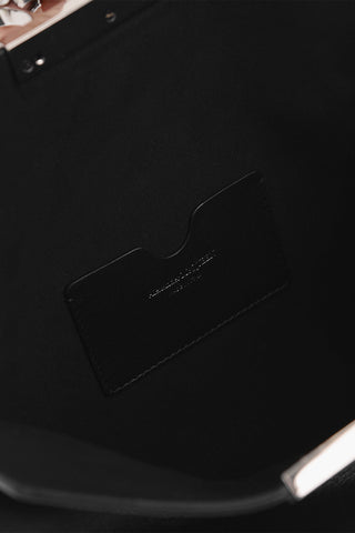 Leather JEWEL KNUCKLES Clutch with Magnetic Closure
