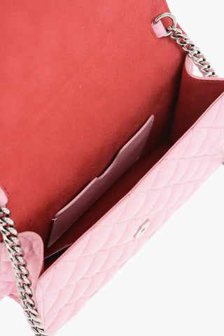 Borsa a Tracolla in Pelle Trapuntata con Catena