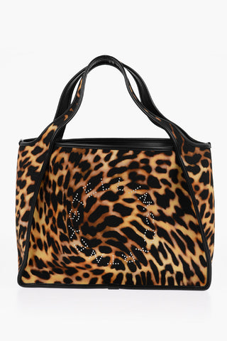 Borsa Tote Reversibile con Motivo Animalier