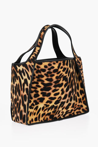 Borsa Tote Reversibile con Motivo Animalier