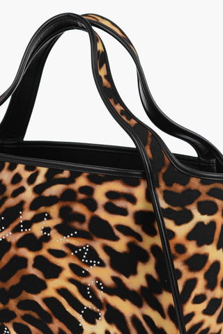 Borsa Tote Reversibile con Motivo Animalier
