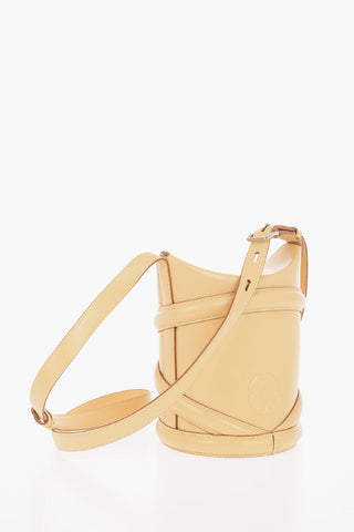 Bucket Bag CURVE SMALL in Pelle con Tracolla Regolabile