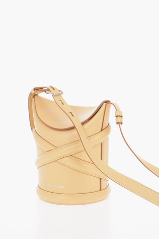 Bucket Bag CURVE SMALL in Pelle con Tracolla Regolabile