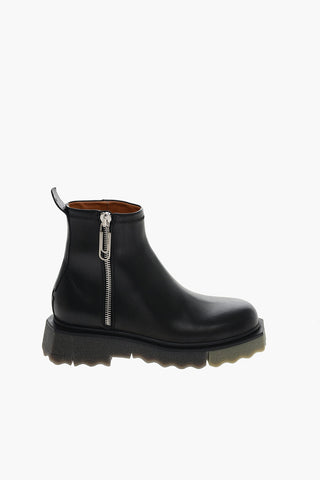 Calfskin Ankle Boots with Paperclip Detail 5cm