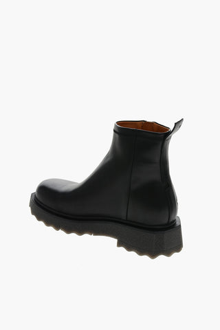 Calfskin Ankle Boots with Paperclip Detail 5cm