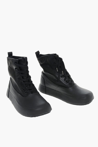 High Hammered Leather Sneakers VULCANIZED 4cm