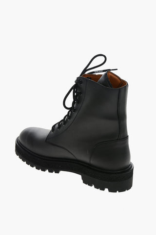 Calfskin VIBRAM Ankle Boots with Metal Detail 4,5cm