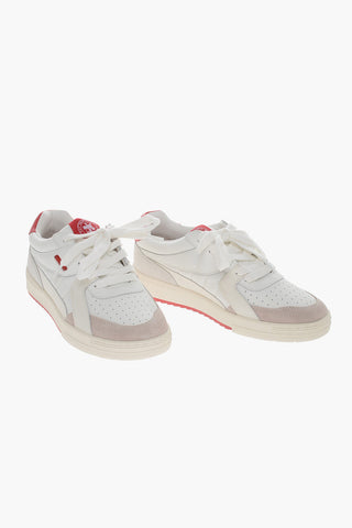 Sneakers UNIVERSITY in Pelle con Dettagli Openwork