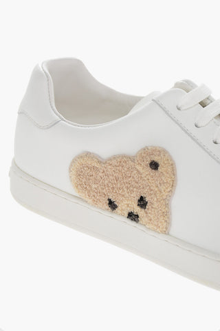 Sneakers NEW TENNIS in Pelle con Patch TEDDY BEAR