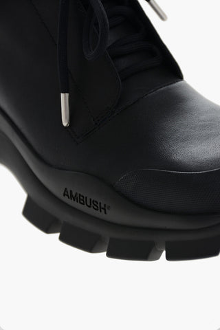 Calfskin Derby Shoes with Debossed Logo 5cm