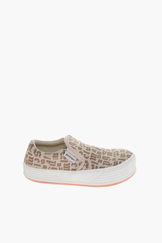 Scarpe Slip On SNOW in Cotone Ricamato