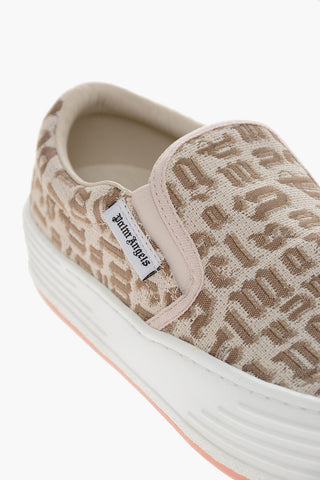 Scarpe Slip On SNOW in Cotone Ricamato