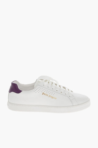 Sneakers NEW TENNIS in Pelle con Dettagli Openwork