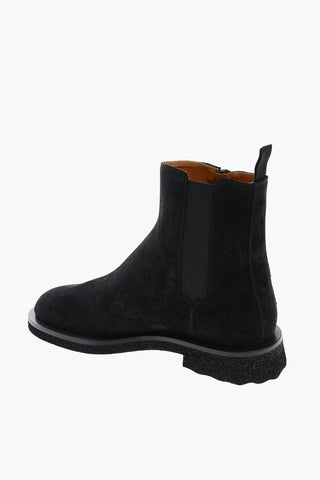 Stivaletti in Suede con Zip Laterale 3,5cm