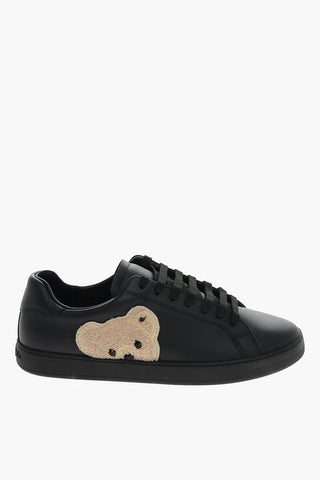Sneakers NEW TENNIS in Pelle con Patch TEDDY BEAR