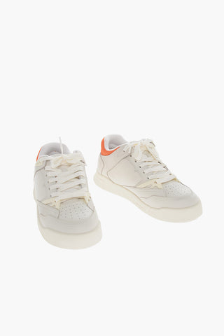 CTNMB Calfskin Sneakers with Openwork Detail