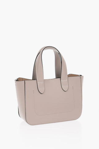 Leather MINI CHAIN Tote Bag with Adjustable Shoulder Strap