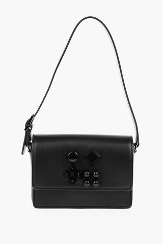 Leather CARASKY Shoulder Bag with Studs
