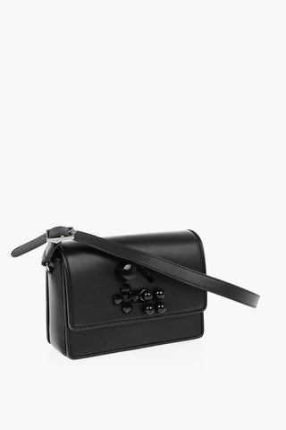 Leather CARASKY Shoulder Bag with Studs