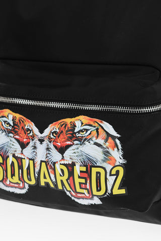 Nylon TIGER Backpack with Printed Pocket