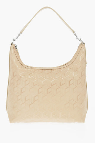 Monogram Nylon Hobo Bag with Leather Handle